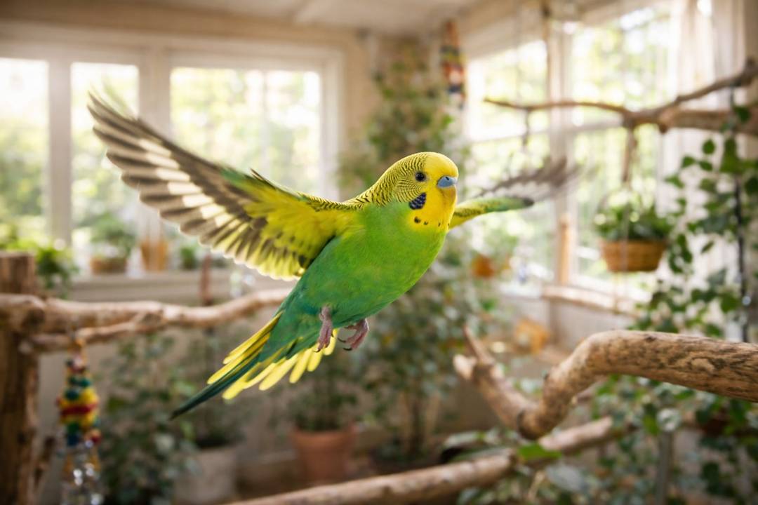 Parkiet verzorging: voeding, huisvesting, gezondheid en tam maken
